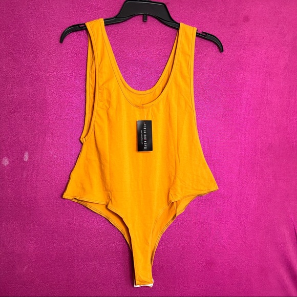 SoldFashion Nova Mustard ‘’Glow’d Up’ Bodysuit - Picture 9 of 9